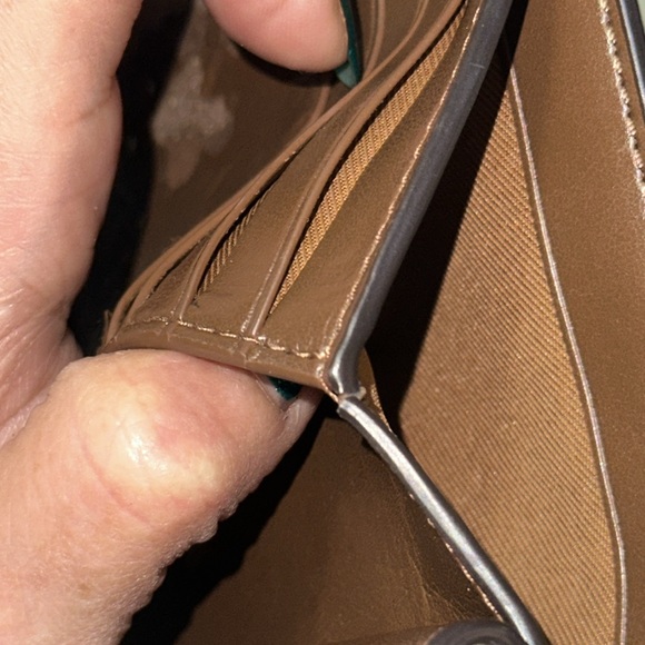 Coach Brown and tan coated canvas with white and brown leather accents Wallet - Picture 11 of 14